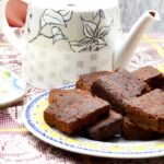 Chocolate Brownies with Sweetend Ginger.